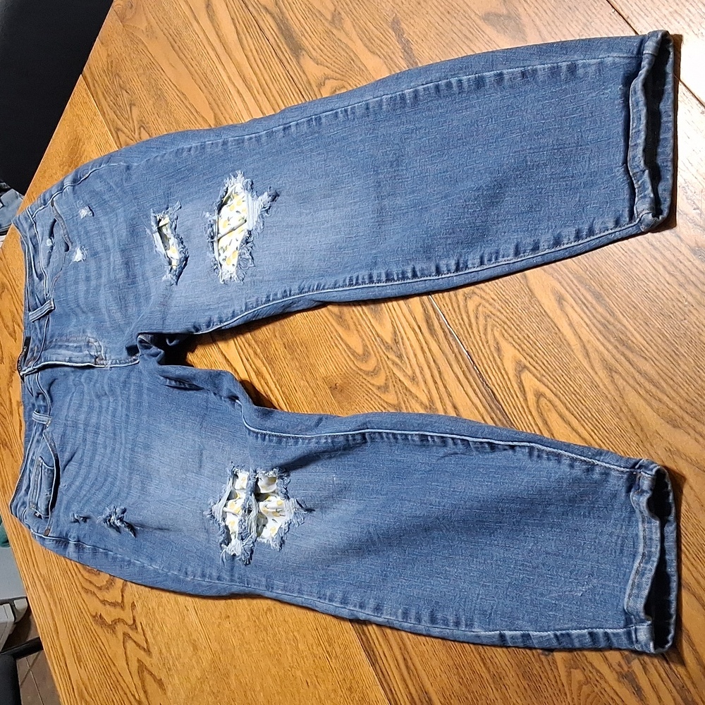 JUDY BLUE Jeans Women 16W BLUE Skinny Fit Distressed Preowned Used Street Wear